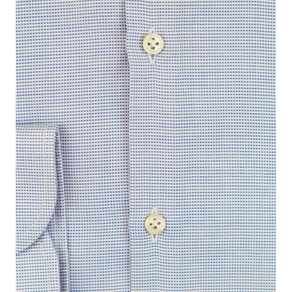 Bagutta Blue Cotton Shirt for Men